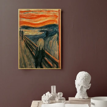 Edvard-Munch je Krik - Slavni Abstraktna Platna Slike Natisni Steni Plakat Doma Dekor Steni Sliko Replika Klasičnih Umetnine