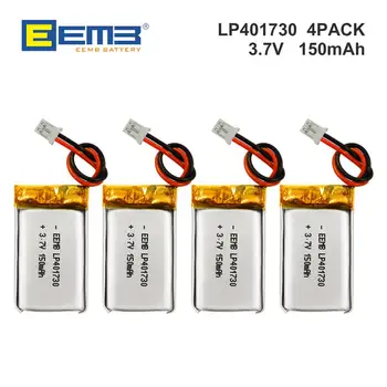 EEMB 401730 3,7 V Lipo Baterije 150mAh Litij-Polimer Baterija za Polnjenje za Pametni Telefon MP3, MP4 Moči Banke