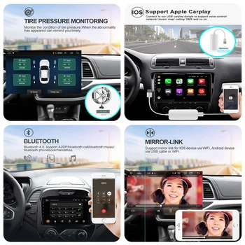 EKIY Za Toyota Yaris 2012-2017 Stereo 2 DIN Android 9.0 Avto GPS Navigacijski Zaslon Večpredstavnostna glavne enote ne Predvajalnik DVD-jev, BT
