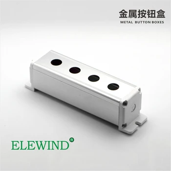 ELEWIND Kovine Aluminij pritisni gumb preklopnik 4 luknjo z 16 mm luknjo (BXM-B4/16)