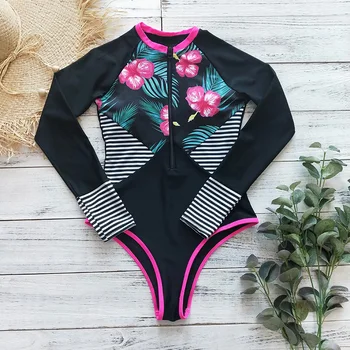 En Kos Kopalke 2020 Nove Seksi Dolgimi Rokavi Ženske Kopalke Tiskanja Kopalke Plaža Obrabe Nazaj Cut Plavanje Obleke Monokini