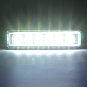 Eno Vrstico 7 palčni konveksno lečo Luči LED Bar 8D Bela Pozornosti, za Avto, Traktor Čoln OffRoad terenska 4x4 4WD Tovornjak SUV ATV