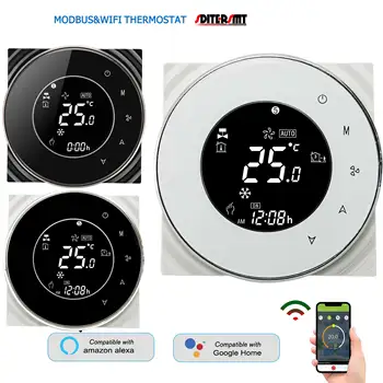 EU APLIKACIJO Smart Home RTU Modbus Termostat WIFI za Hlajenje, Ogrevanje Temperaturni Regulator Centralne klimatske naprave
