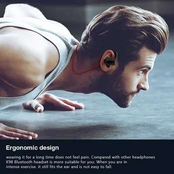 FBYEG K98 bluetooth Slušalke Brezžične bluetooth slušalke Športne Slušalke Stereo Bas nepremočljiva S mikrofon za telefon glasbe