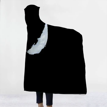 Film Strup Ostre Odejo s klobuk udobno, mehko, toplo Odejo Črno ozadje Evropske Ameriški stil Odejo