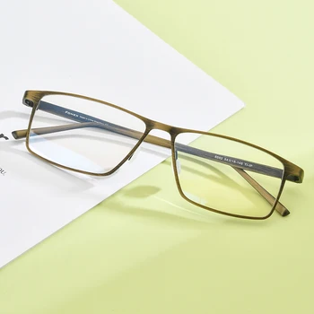 FONEX Čistega Titana Očal Okvir Moških Retro Vintage Kvadratnih Očala 2020 Nov Recept Optični Kratkovidnost Očala Okvirji 8552