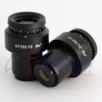 FYSCOPE 20x Povečava Stereo Mikroskop Načrt Visoko Eyepoint Okular Široko Fidle Okular z Nastavljivo vidno Polje Zeleno Film