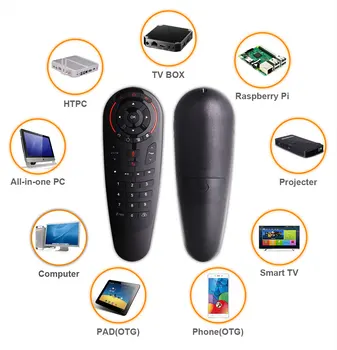 G30 Glasovni Nadzor 2.4 G Brezžični G30S Letenje Zraka, Miške, Tipkovnice, Zaznavanje Gibanja Mini Daljinski upravljalnik Za Android TV Box PC