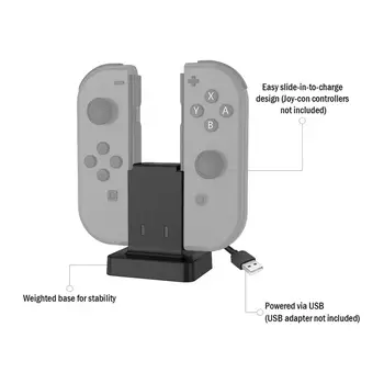 GameSir Dvojno Veselje Con polnilno Postajo Dock za Nintendo Stikalo Veselje-Con Krmilnik ENW60S152