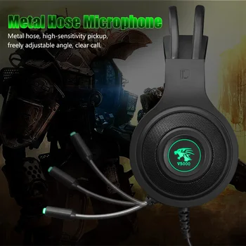 Gaming Slušalke, USB 3,5 mm, USB, Žična Igra Slušalke Profesionalni Slušalke z Mikrofonom Glasovni Nadzor za Prenosni Računalnik Gamer