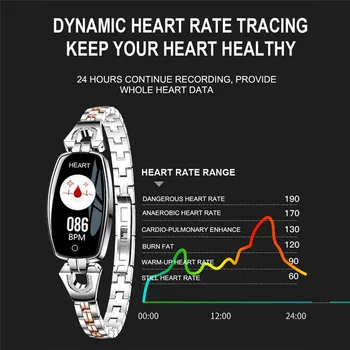 GIMTO Top blagovne Znamke Smart Watch H8 Ženske 2019 Nepremočljiva Srčnega utripa, Spremljanje Bluetooth Za Android IOS Fitnes Zapestnica Smartwatch