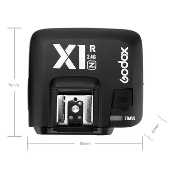 Godox X1R-N TTL 2.4 G Brezžična Bliskavica Sproži Sprejemnik za X1N Sprožiti Oddajnik za Nikon DSLR Fotoaparat