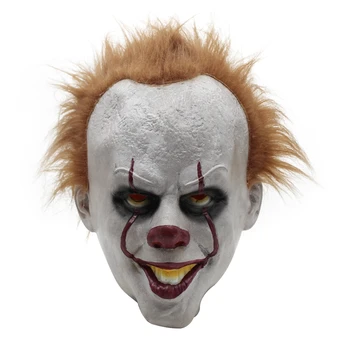 Groza Stephen King je To Pennywise Maska iz Lateksa Halloween Scary Masko Cosplay Klovn Stranka Masko Rekviziti Noro Bar Prikrivanje Maske