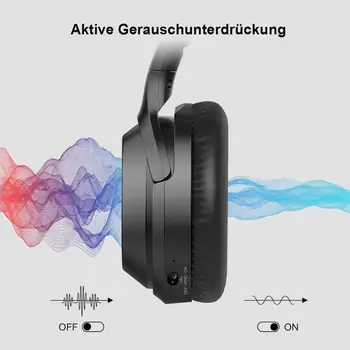GURSUN M98 Slušalke Bluetooth Slušalke 5.0 Brezžične Slušalke HiF Stereo Zložljive z Mikrofonom ANC Aktivni šumov
