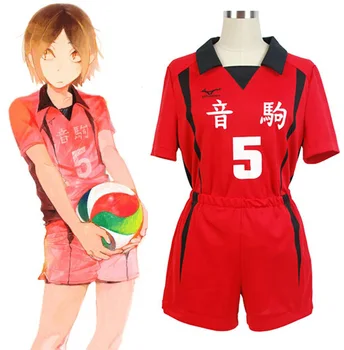 Haikyuu!! Nekoma Visoka Šola #5 1 Kenma Kozume Kuroo Tetsuro Cosplay Kostum Haikiyu Volley Ball Ekipa Jersey Šport Enotna