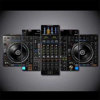 HD Natisnjeni 5 Kos Platno Umetniško DJ Predvajalnik Glasbe, Slikarstva, Glasbe Plakat Klasične Torna DJ Stenske Slike za dnevno Sobo, Moderno