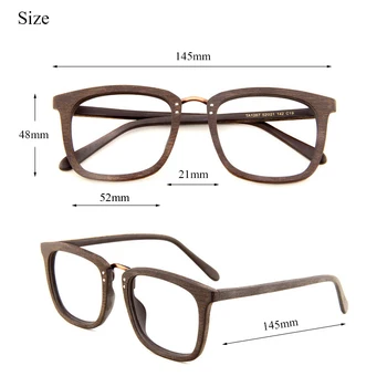 HDCRAFTER Lesena Očala Okvirji Moških Optični Recept Branje Jasno Leče Očal Okvir Les Spektakel lunette de vue