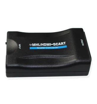 HDMI za Scart pretvornik HD 1080p HDMI SCART Video Audio Upscale z DC Napajalni Kabel za PS4 DVD