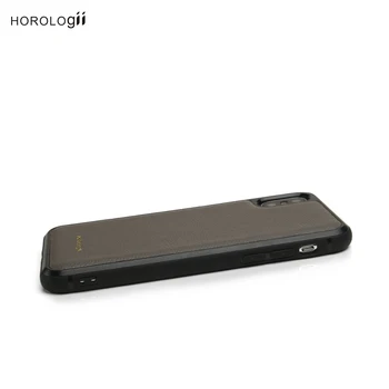 Horologii Prosto po Meri Začetno Telefon Primeru Siva italijansko Usnje Krava za Iphone 7 8 Plus XS X XR 11 12 Pro Primeru Luksuznih Dropship