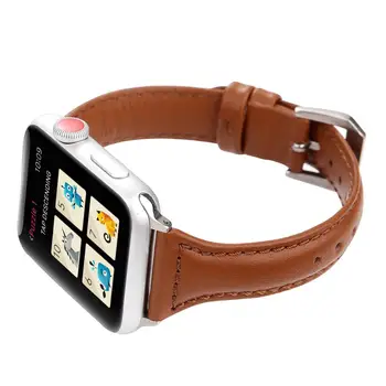 Hujšanje usnje watchband za apple watch band SE 6 5 4 40 mm 44 mm pas, zapestnica razredi za iWatch Traku serija 4 3 2 38 mm 42mm
