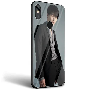 Hyun Bin Moda Primeru Telefon Za xiaomi Mi 8 Lite 9 F1 A1 5X A2 6X varnostno kaljeno Steklo Pokrova