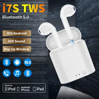 I7s Brezžične Bluetooth Slušalke TWS Slušalke, Prostoročno, Slušalke športne Slušalke za V Uho Glasbe Čepkov Za iPhone, Samsung xiaomi
