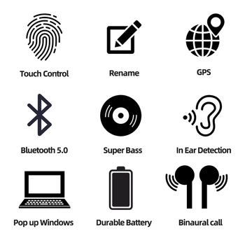 I9000 TWS Pro 3 Bluetooth Slušalke 1:1 Brezžični Šport Slušalke Slušalke Stereo Čepkov PK i90000 MAX i12 i9s i7s tws