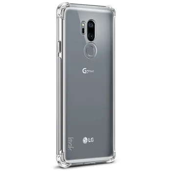 IMAK zračna Blazina Primeru Za LG G7 ThinQ Padec odpornosti proti hit Šok Mehko TPU Silikon Kuverta