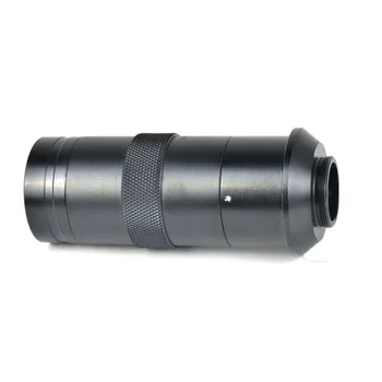 Industrija Mikroskopom Kamero C-mount Objektiv Stekla 8X-130X Povečava Nastavljiv 25 mm Zoom Okularja povečave za celoten zaslon JDH88