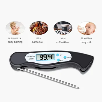 Instant Branje Digitalnih Hrane Termometer z Magnetom Upogljivi Sonda BBQ Grill Kuhinja Orodje QJ888