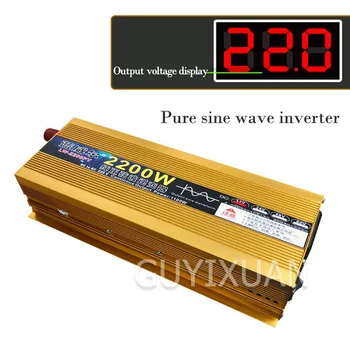 Inverter 4000/6000W DC 12/24V na AC 220V spremenjen sine wave inverter pretvornik LCD-zaslon