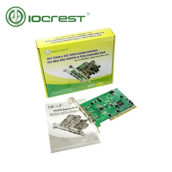 IOCREST Ti8280 Čipov ieee 3-vrata 1394b Firewire 800 PCI Kartica
