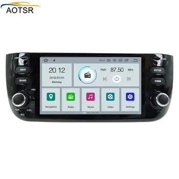 IPS Android 9.0 avto multimedijski predvajalnik dvd-jev vodja enote Za Fiat Punto 2009-Linea 2012-GPS Navigacija radio, auto stereo