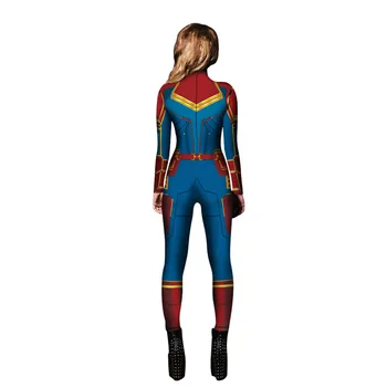 Iron Man Cosplay Kostume Super Heros Tony Stark Zentai Obleka, Carol Danvers bo Ustrezala Jumpsuit za Ženske Odraslih