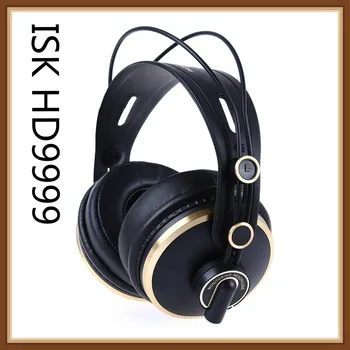 ISK HD9999 Popolnoma Zaprtih Zaslon Slušalke Slušalke za HIFI Glasbe DJ/avdio Mešalne Snemalni Studio Udobno Slušalke