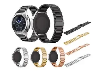 Iz nerjavečega Jekla, trak Za Samsung Galaxy watch aktivno 42 46 zapestnica Prestavi S3 xiaomi amazfit 2s 1 tempo bip prodnate časovni Trak