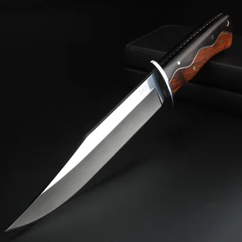 Japonski ogledalo svetlobo visoke kakovosti taktično nož prostem lovski nož zunanji obrambni kampiranje nož z zaščitna torbica