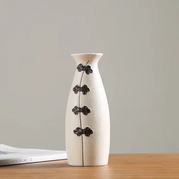 Japonski Slog Keramične Vaze Sodobne Preproste Zasnove, Umetne Rože Dom Dekoracija Dodatna Oprema Visoke Kakovosti Poceni Cena Mala