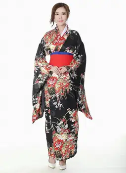 Japonski Tradicionalni Dekle Cvet Gejša Kimono Letnik Ženske Fazi Kažejo Kostum Cosplay Pekel Dekleta Enma Ženske Sakura Bo Ustrezala