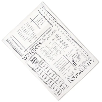 Jedilna Miza Placemat Enote Pretvorbo Grafikon Natisnjeni Tabela Napkin Čiščenje Krpo Fotografija Ozadje