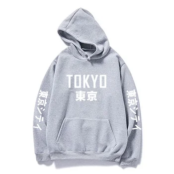 Jeseni Leta 2020 Nov Prihod Japonska Harajuku Hoodies Tokyo City Tiskanje Puloverju Majica Hip Hop Ulične Moški/Ženske Hooded Znoj