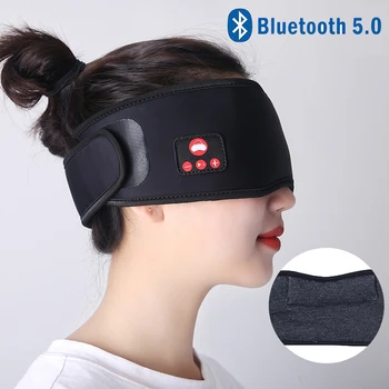 JINSERTA Spanja Slušalke Bluetooth Masko Spanja, Brezžični Spanja Oči Masko Slušalke Potovanja Oči Odtenkih z vgrajenimi Zvočniki, Mikrofon