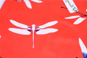 JKKUCOCO Nove Vroče Ženske krila Dragonfly Tiskanja Priložnostne Krilo visoko pasu kolena-dolžina Slim paket hip Pencil Krila, Ženska M, L, XL