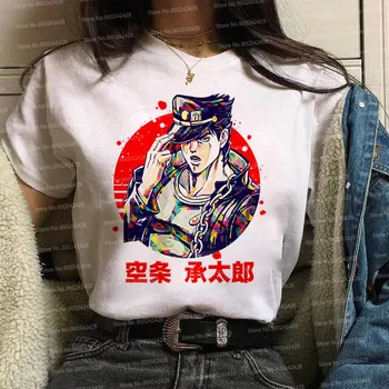 Jojos Bizarna Avantura majica s kratkimi rokavi ženske Harajuku Japonskih Risank anime T-Shirt Moda Ulzzang kul jojo Grafični korejski oblačila