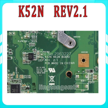 K52N Motherboard HD4250 REV2.1 Za Asus A52N K52N X52N Prenosni računalnik z matično ploščo K52N Mainboard K52N Motherboard test OK
