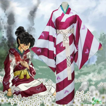 Kagura Cosplay Kostum Anime Inuyasha Kostum Kimono Nastavite Cosplay Za Moške Odrasle Kostume Inuyasha Halloween Oblačila