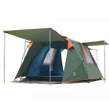 Kamele samodejno dvojno šotor outdoor 3-4 osebe kampiranje šotor šotor 088 1hall 1sleeping soba vključujejo en par spredaj polov