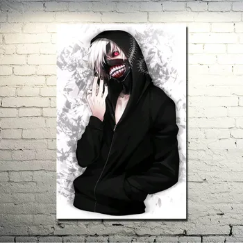 Kaneki - Tokyo Ghoul Znova Vroče Janpan Anime Umetnosti Svilene Tkanine, Poster Tiskanje 13x20 24x36inch Touka Stenske Slike Za dnevno Sobo 014