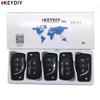 KEYDIYl KD B13/13-2+1 Avto Ključ Za KD900/KD MINI/URG200 Tipko Programer B Series Daljinski upravljalnik,5pcs/veliko