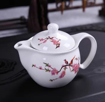 Kitajski tradiciji porcelana čaj pot, potovanje urad za Čaj, set Dvojno čajnik Pasu filter KungFu Tea cup,grelnik vode Porcelana Teaware